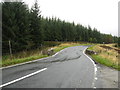 The A822 heading south over the Allt Ach Mheinich