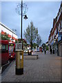 TQ2863 : Wallington: golden postbox, Woodcote Road by Christopher Hilton