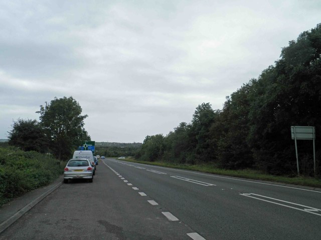 Lay-by on A39 near junction 23 of M5... © Steve Fareham cc-by-sa/2.0 ...