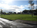 Fairly new housing built around the green at Baldarroch near Murthly