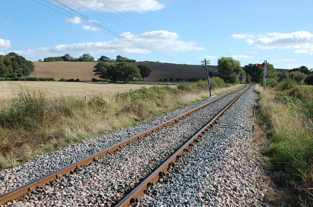 Railway line towards Bodiam