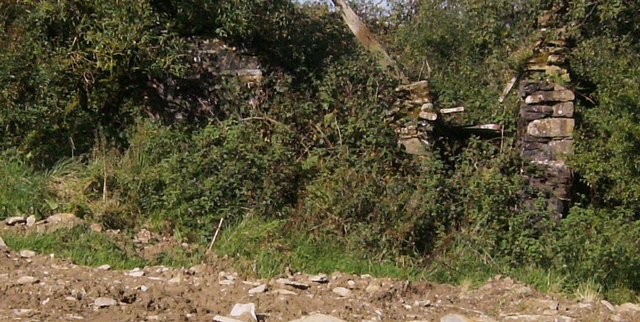Remains of Lletty Farm house