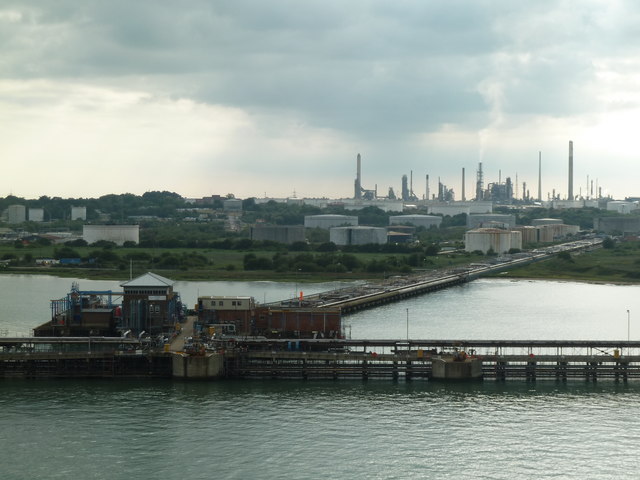 Fawley Refinery and jetty © Chris Allen :: Geograph Britain and Ireland