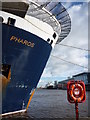 NT2677 : Coastal Edinburgh : Pharos and Britannia  In The Western Harbour, Port of Leith by Richard West