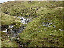 NN6473 : General Wade's crossing point of the Allt Coire Mhic-sith by Karl and Ali