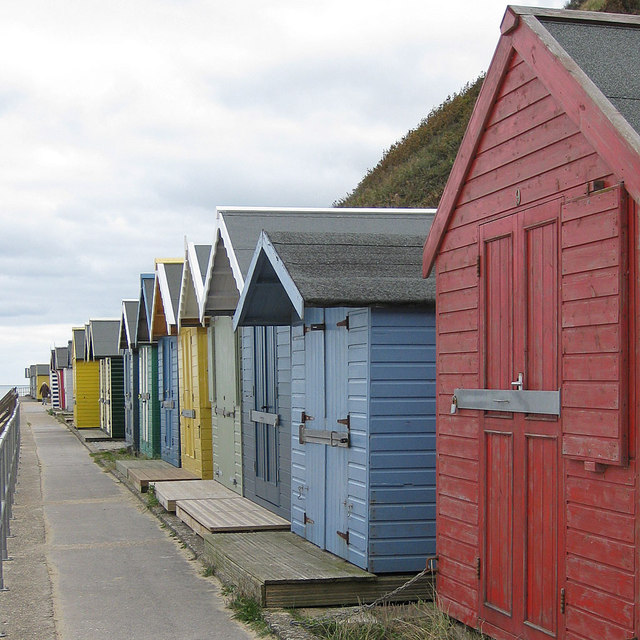 Cromer beach huts © Pauline E :: Geograph Britain and Ireland