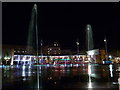 Bradford: Centenary Square by night