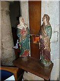 SZ5277 : St Mary & St Rhadegund, Whitwell: statues by Basher Eyre