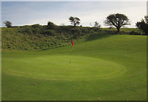 SY2590 : Green, Axe Cliff Golf Club by Derek Harper