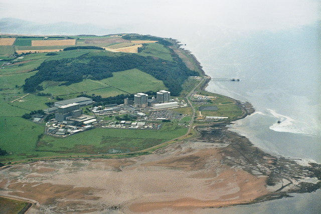 Hunterston nuclear power station, aerial 2007