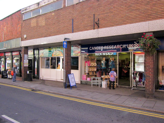 Cancer Research UK Shop Cheadle Staffs © Roy Hughes cc-by-sa/2.0 ...