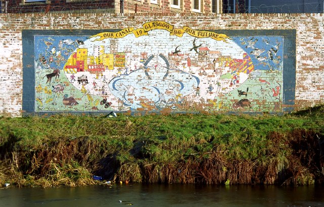 Glasgow canal mural