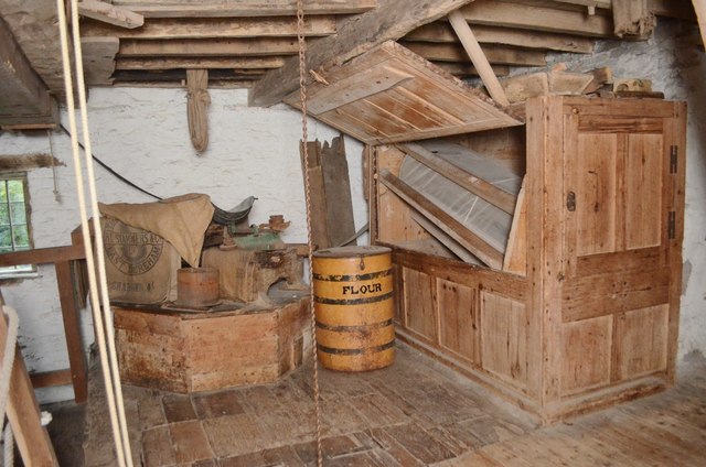 Mortimer's Cross Watermill - stone set and dresser