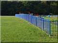 Blue fence, Waterer