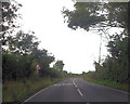 Hanwood Road approaching double bend sign