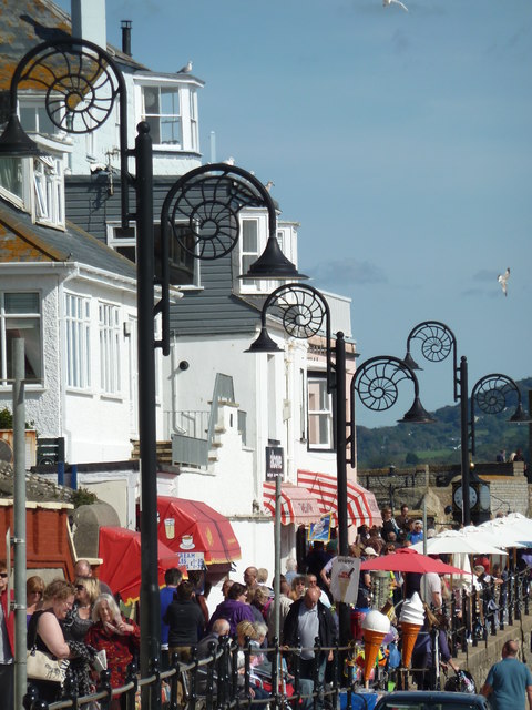 A busy day in Lyme Regis