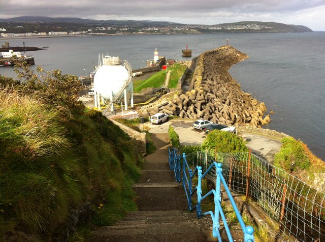 Steps down to the harbour