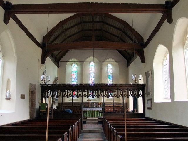 Interior of Holy Innocents church, Lamarsh