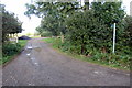 SP7532 : Path by Oakridge farm to the A421 by Philip Jeffrey