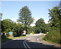 A68 about to cross Inchbonny Bridge