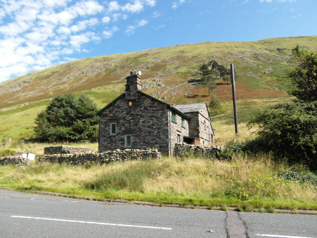 Disused hostel at Dunmail Raise