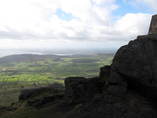 View westwards across the Cooley Peninsula from near the summit of Slieve Foye