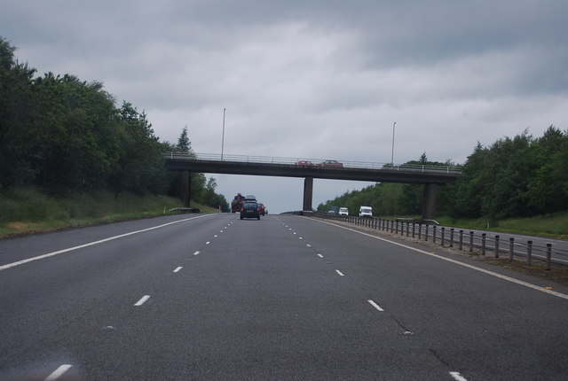 A74(M), Junction 17 overbridge © N Chadwick :: Geograph Britain and Ireland