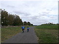 Footpath/cyclepath on the roman road 