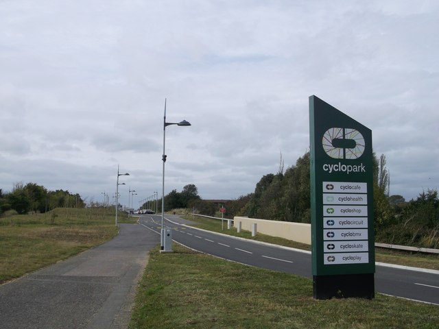 Entrance to Cyclopark © David Anstiss :: Geograph Britain and Ireland