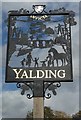 Close-up of Yalding Village Sign (2012)