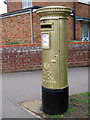 TL3602 : Laura Trott's Gold Post Box by Oast House Archive