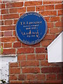 Blue Plaque for T E Lawrence, Hythe