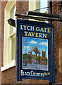 Lych Gate Tavern pub sign, Wolverhampton