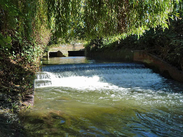 Weir on Yeading Brook © Robin Webster :: Geograph Britain and Ireland