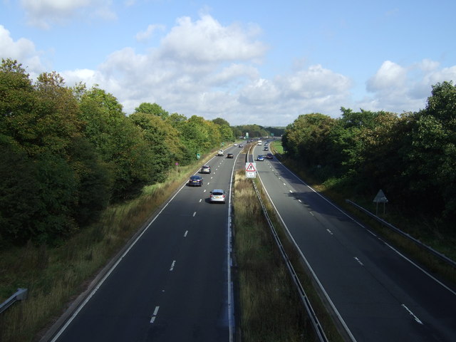 The northbound A46