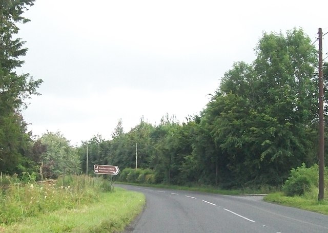 The B82 at the entrance to the Castlearchdale Millennium Park