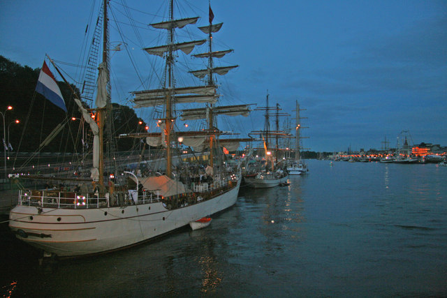 Tall ships at Waterford's North wharf