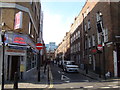 View down Princelet Street from Brick Lane