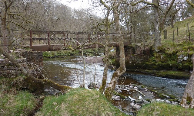 Footbridge over the Afon Mellte