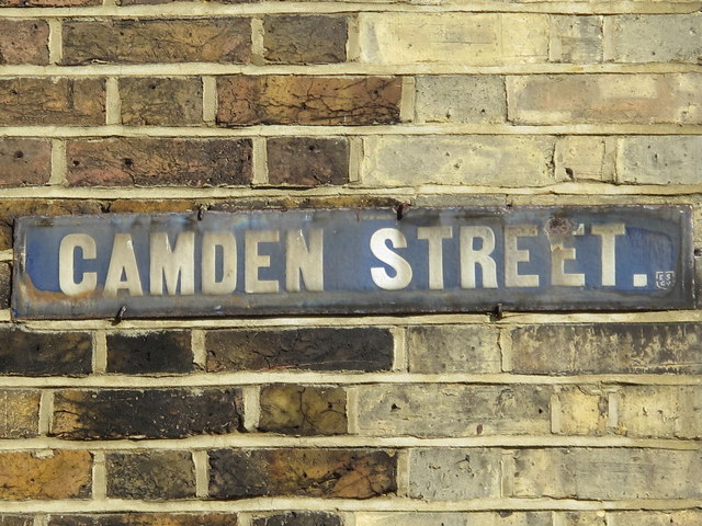 Old sign for Camden Street, ME14