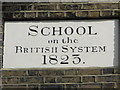 Plaque on the former school, Wheeler Street / Jeffrey Street, ME14