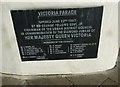 Plaque on the  seafront at Cowes (b)