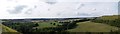 Panorama view from Postling Downs