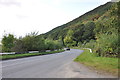 The A496 heading to Barmouth at Tynant