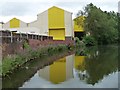 To let, bright yellow buildings