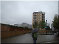 View of Tower Hamlets Town Hall from Virginia Wharf