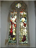 SY7994 : St. John the Evangelist, Tolpuddle: stained glass window (b) by Basher Eyre