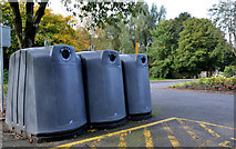 J3874 : Recycling bins, Belfast by Albert Bridge