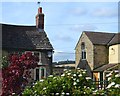 Cottages at Low Stubbin with view to Hoober Stand