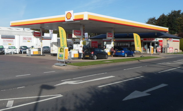 Shell garage and Spar store, Draycott,... © Jaggery :: Geograph Britain ...